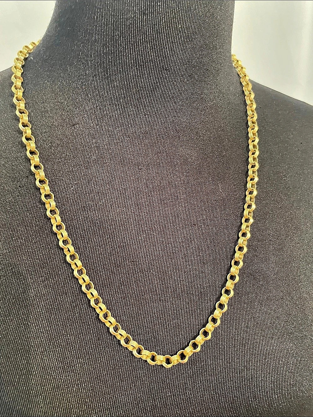Gold-Tone Chain Necklace 12” drop Like New